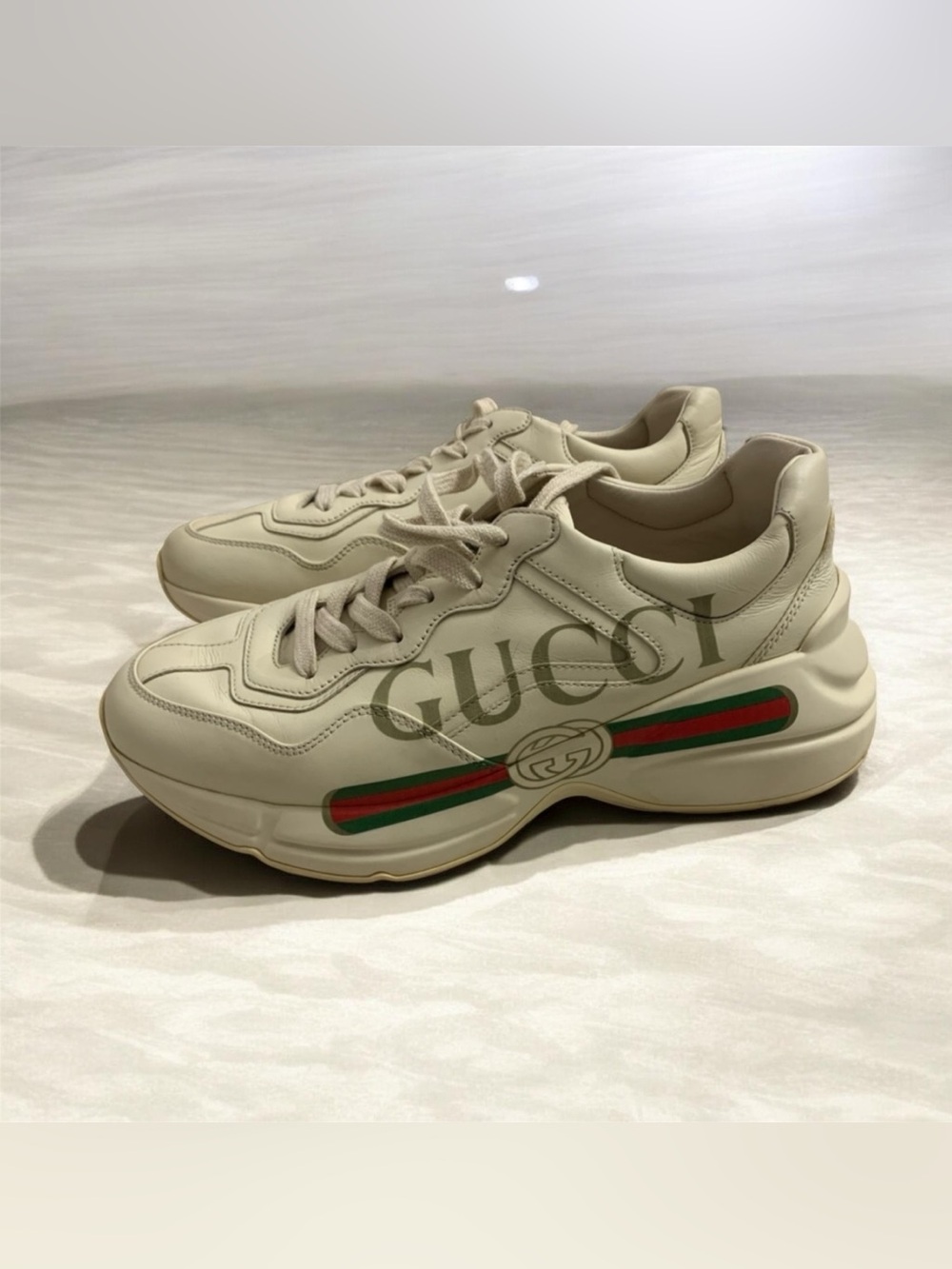 Gucci Rhyton Logo women’s Sneaker Size 38
